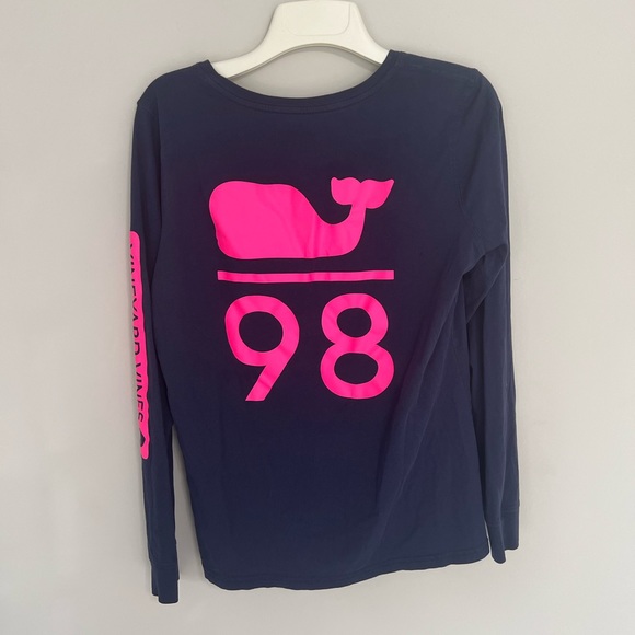 Vineyard Vines Navy Long Sleeve Shirt - Picture 3 of 7